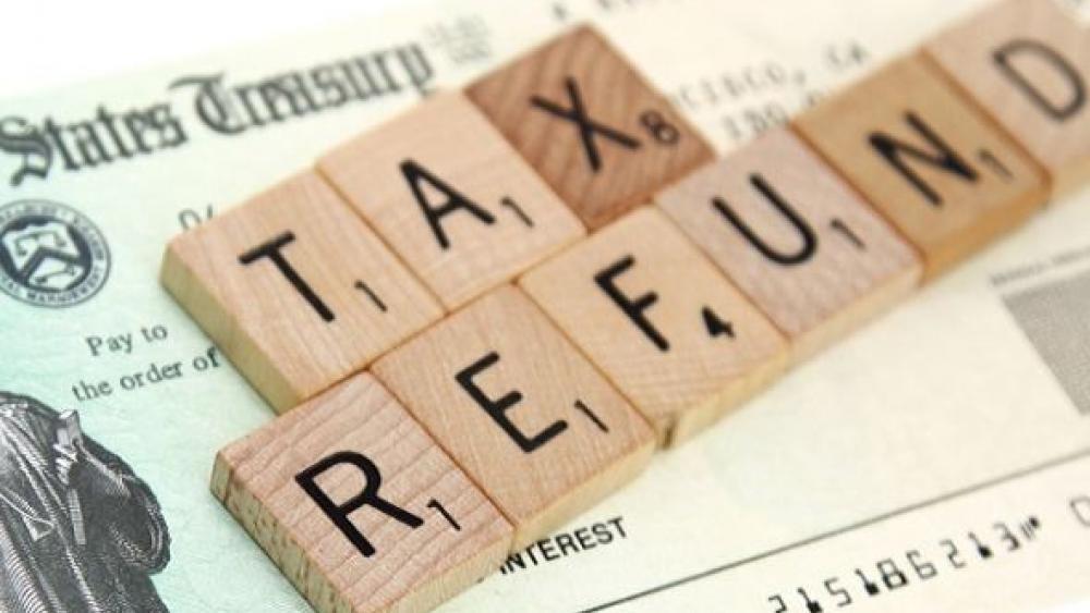 Tax Refund in Scrabble pieces